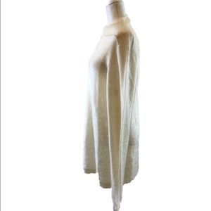 Rick Owens Long Tunic Sweater in ‘Milk’